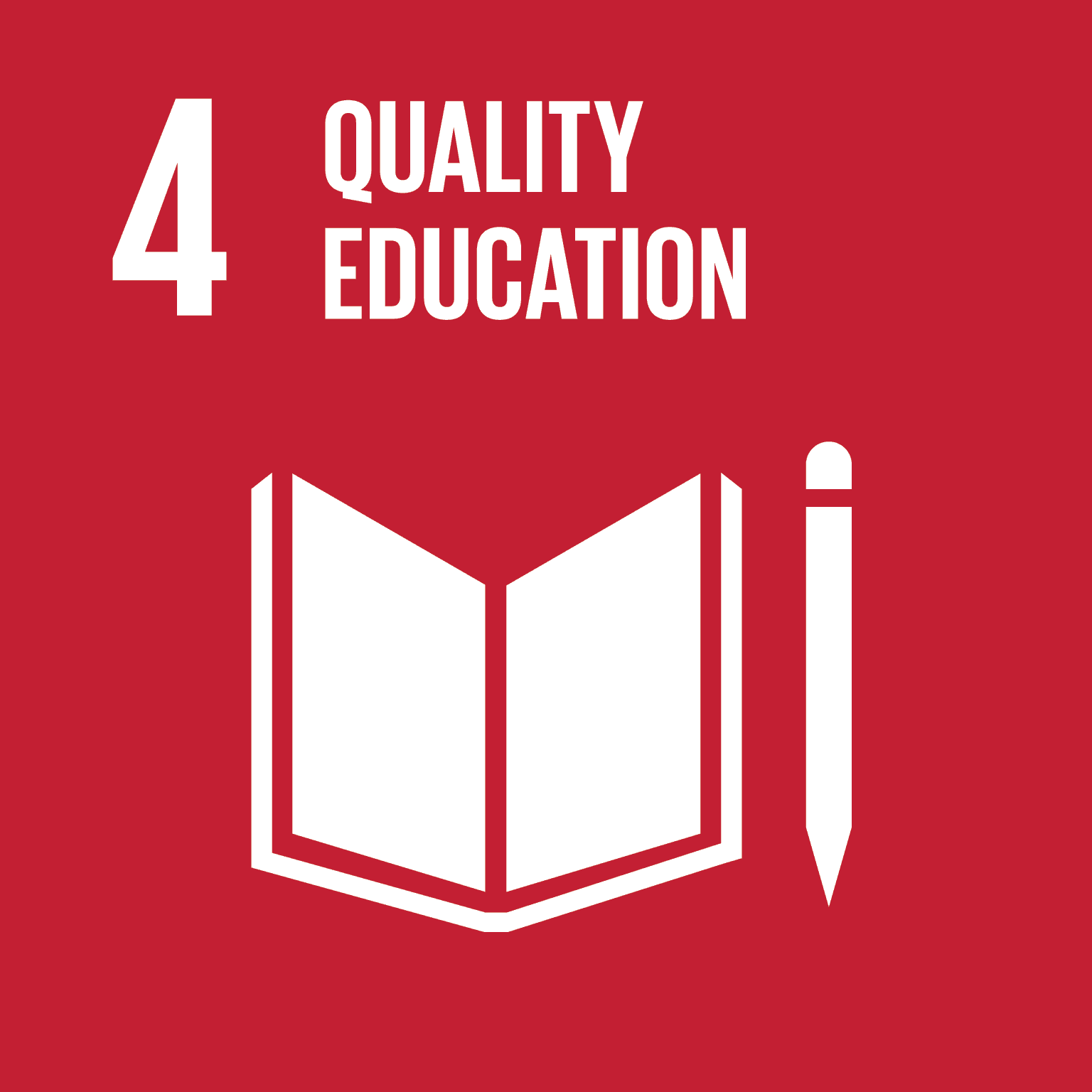 UN Sustainable Development Goal 4 icon