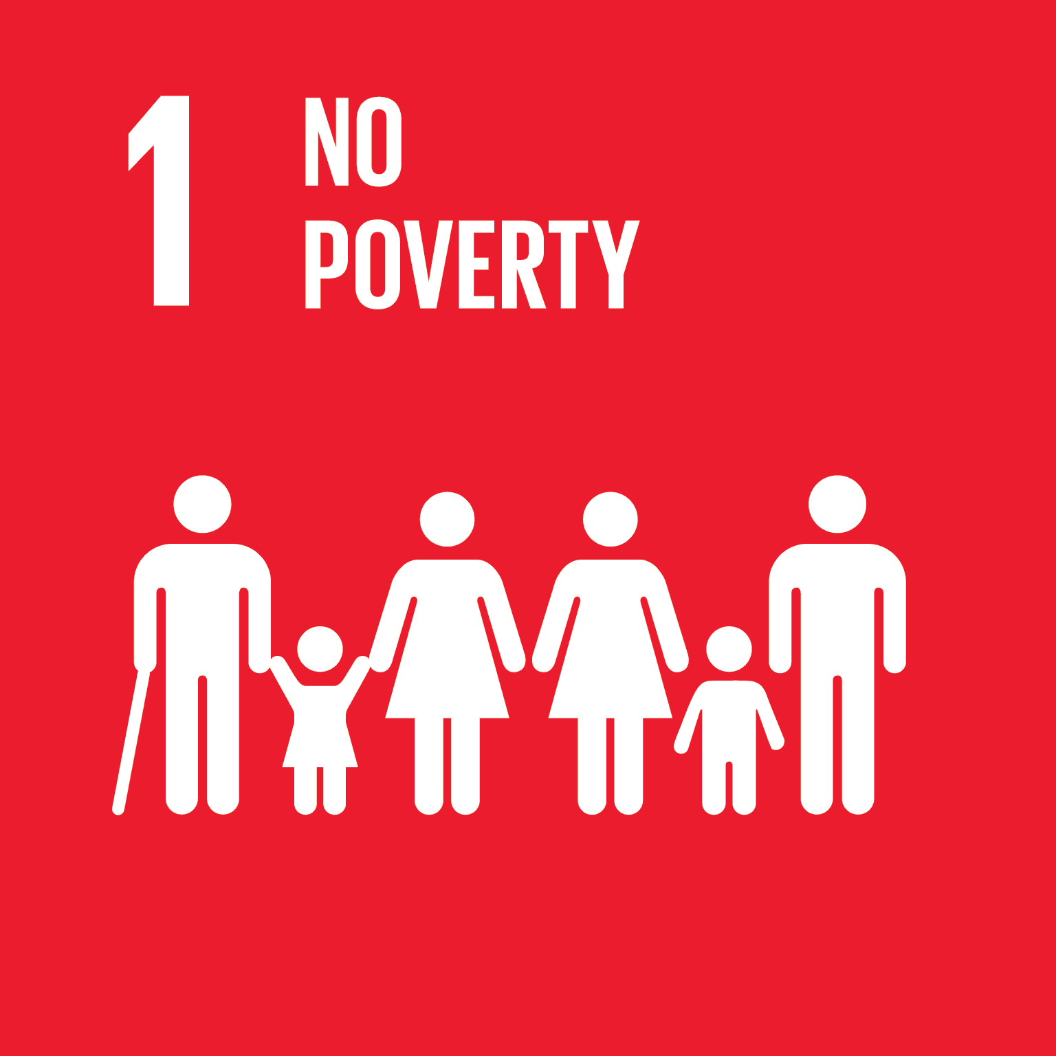 UN Sustainable Development Goal 1 icon