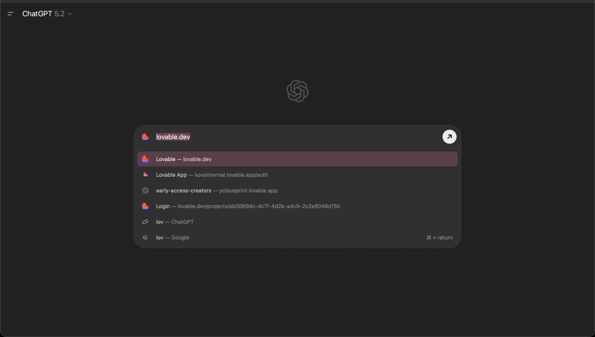 Step 1: Search or go to www.lovable.dev