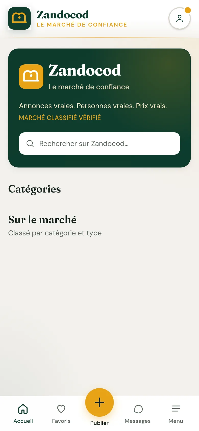 Zandocod — phone screen